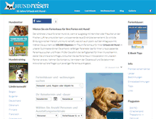 Tablet Screenshot of hundreisen.de